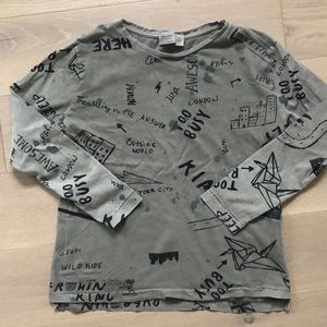 Zara boys long sleeve top size 7